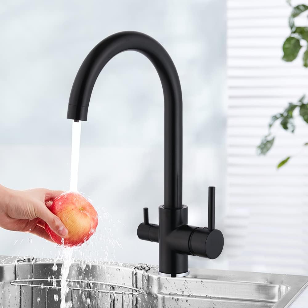 Robinet de cuisine à 3 voies