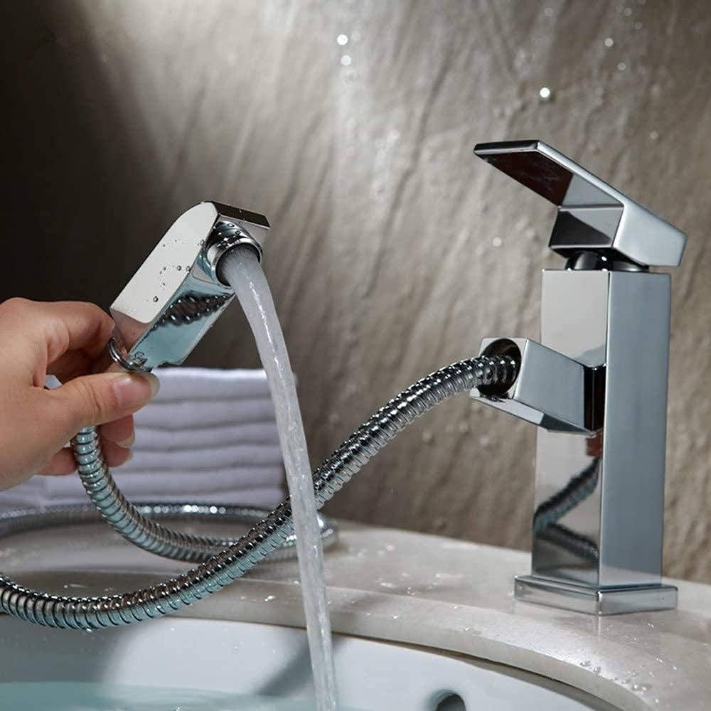 Robinet de salle de bain extractible