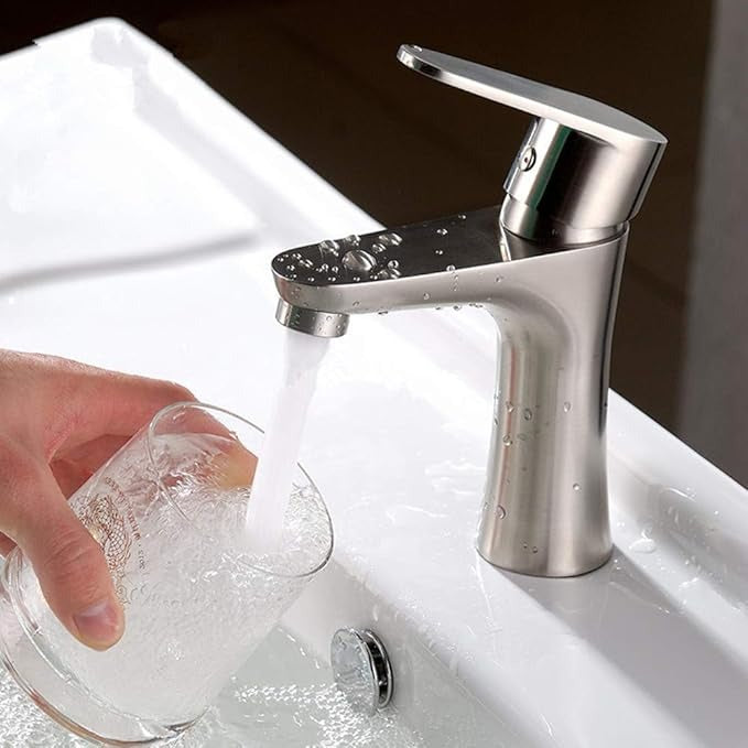 Mitigeur de lavabo inox