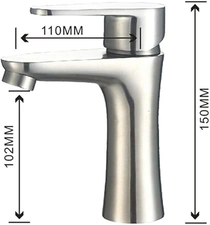 Mitigeur de lavabo inox