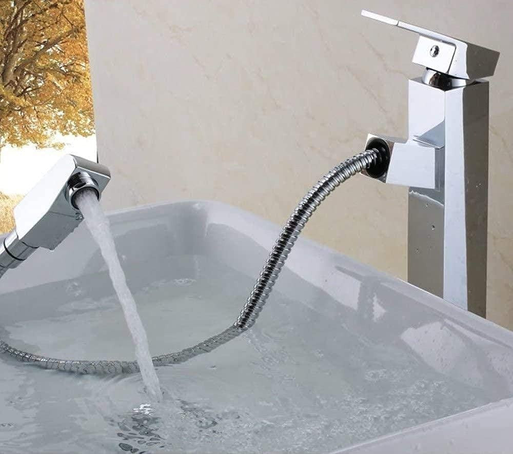 Robinet de salle de bain extractible