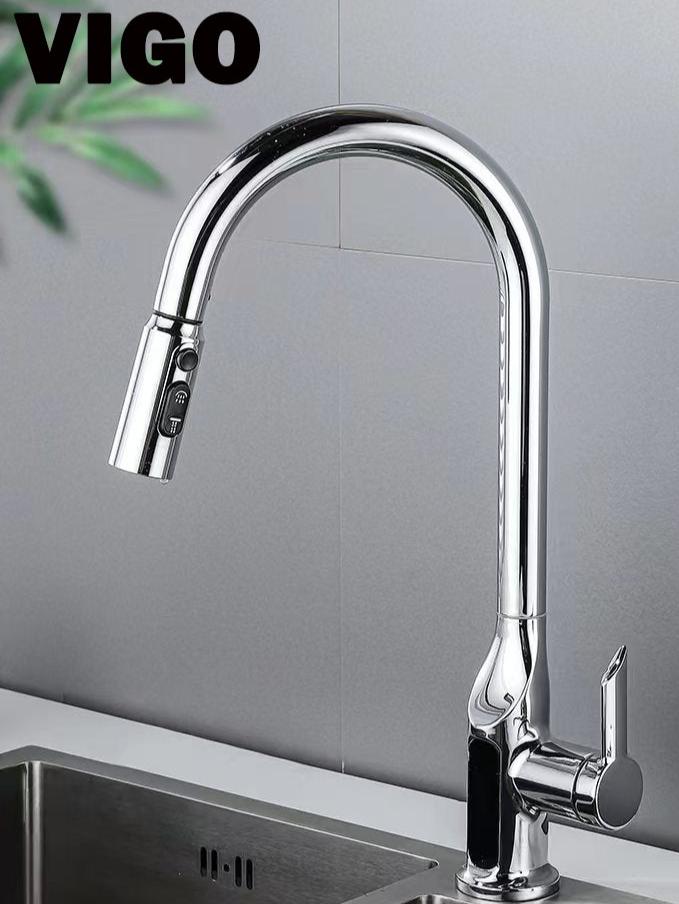 Robinet de cuisine avec afficheur VIGO ZS238GR/C