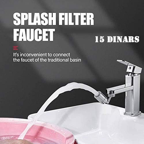 Tête de Robinet Anti-éclaboussures avec Filtre à 4 Couches et Double Joint Torique