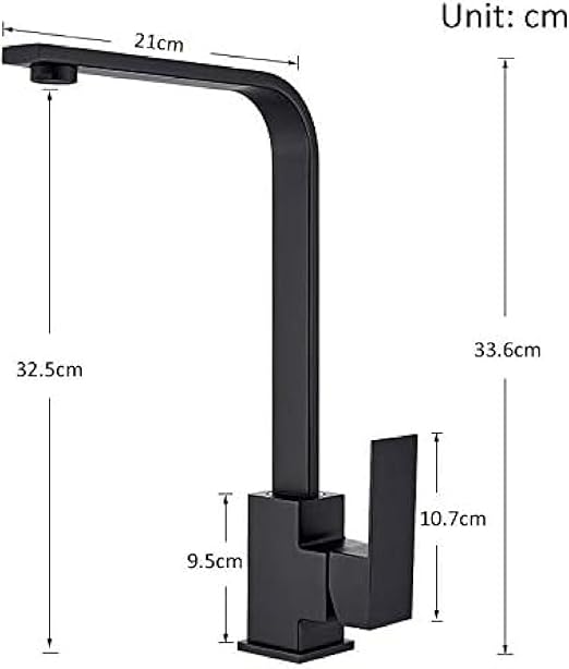 Robinet de cuisine carré
