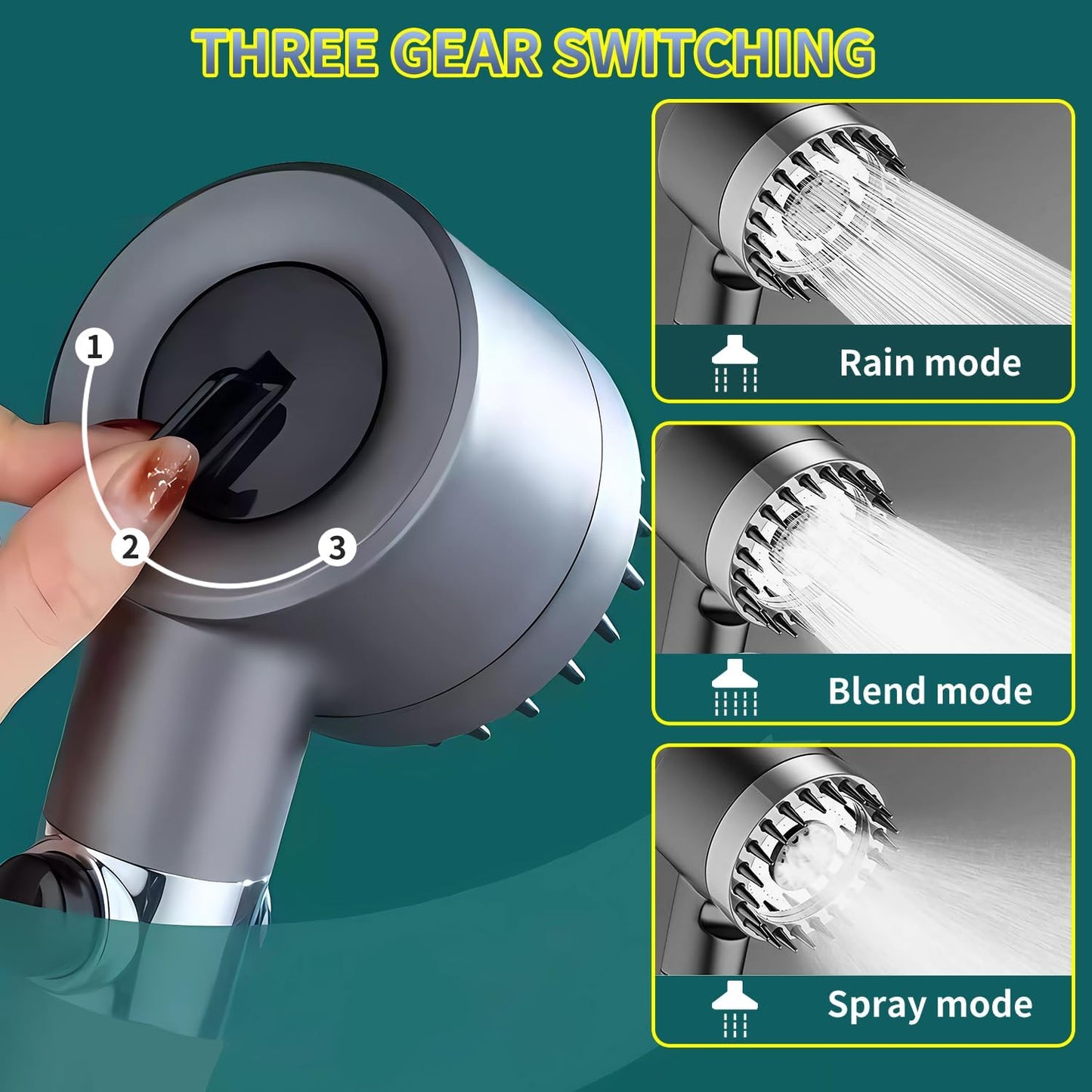 Douchette à Main Homesbrand Haute Pression à 3 Modes