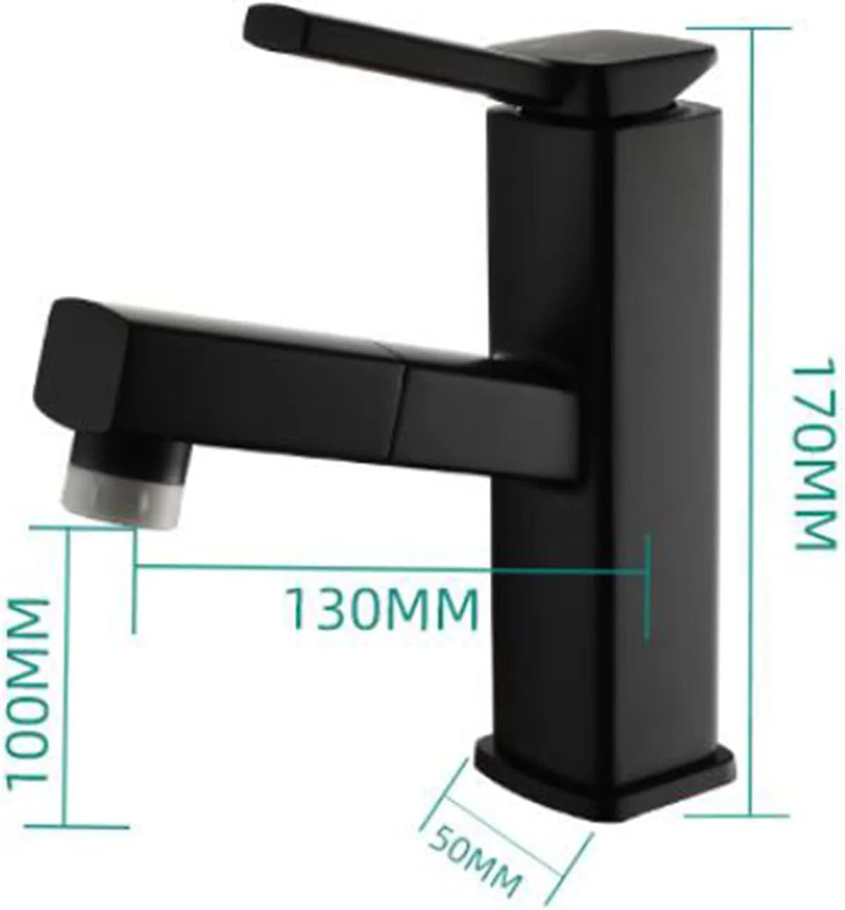 Robinet de salle de bain extractible