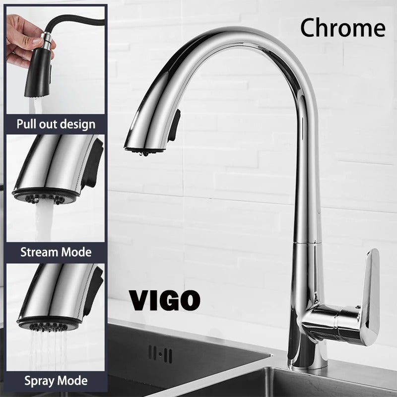 Robinet de cuisine luxe VIGO Sj-201C/MB