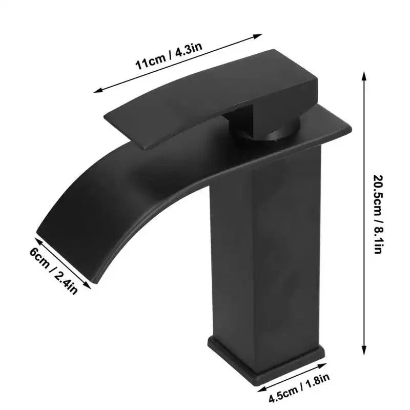 Robinet de bassin noir