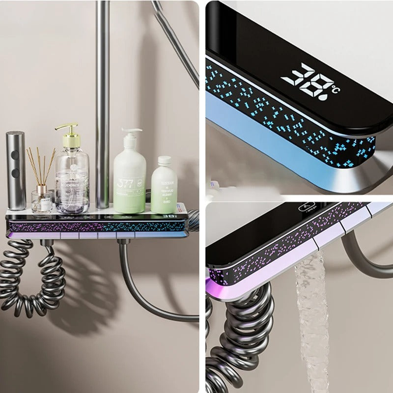 🚿 Douche LED Piano Stars